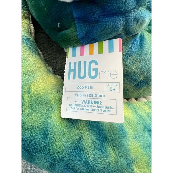 NWT! Hug Me Zoo Pals Plush Coiled Snake Blue Green - Picture 5 of 6